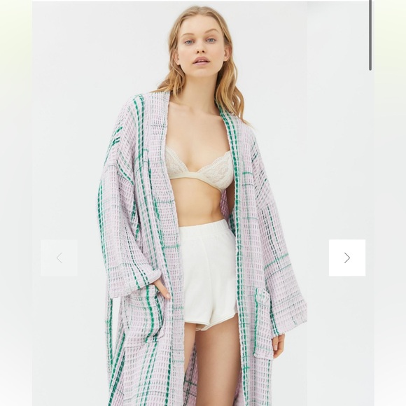Kip&Co Plaid Waffle Bathrobe - Picture 2 of 7